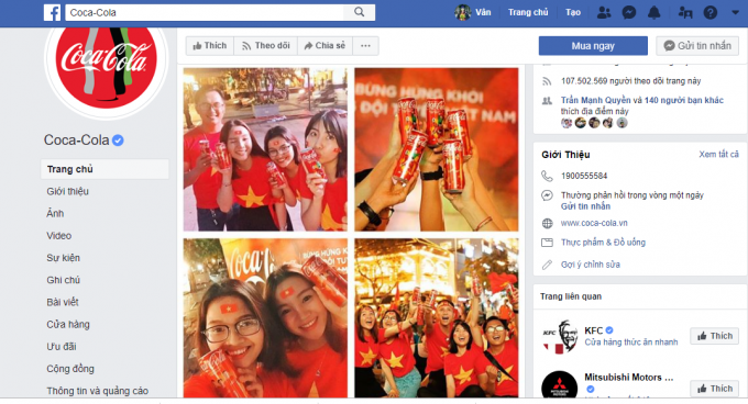 Hình ảnh trên facebook