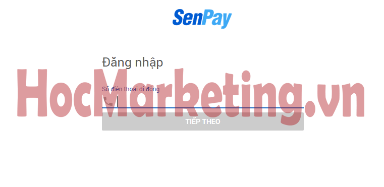 đăng nhập senpay