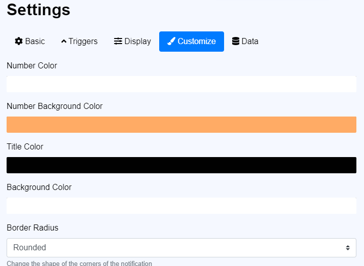 Custom conversion counter