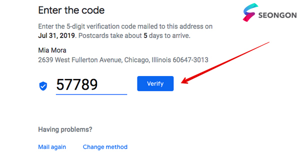 Kiểm tra email nhận mã xác minh để lấy mã do Google gửi