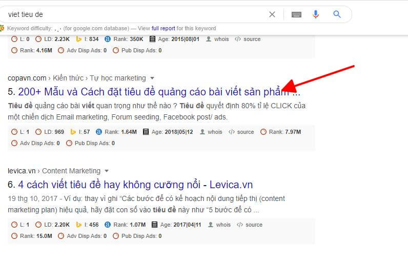 8 Cách viết tiêu đề khiến User và Google không thể cưỡng lại tieu de su dung tinh tu