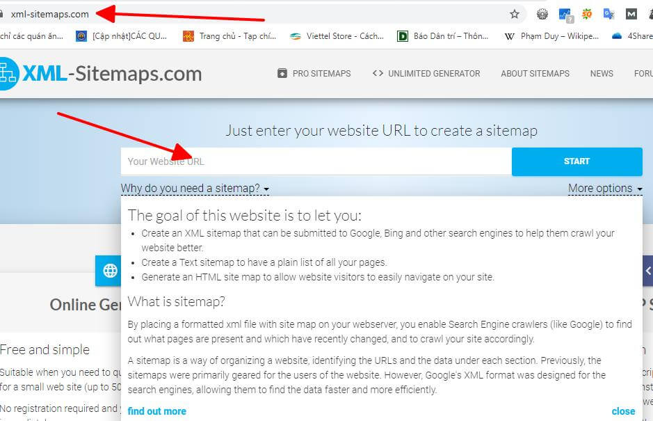 sitemap xml