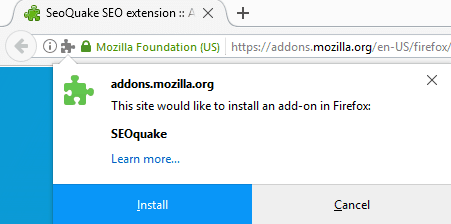 SEOquake firefox