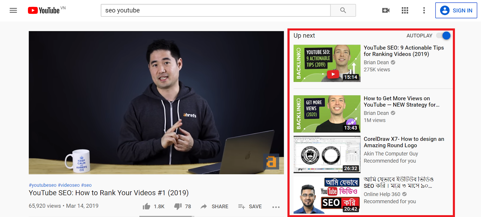 SEO Youtube